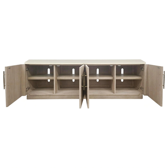 Lucaire 4-Door TV Stand - Bobby Furniture (Gaithersburg, MD)
