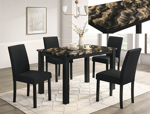 Resia Dining Chair Black